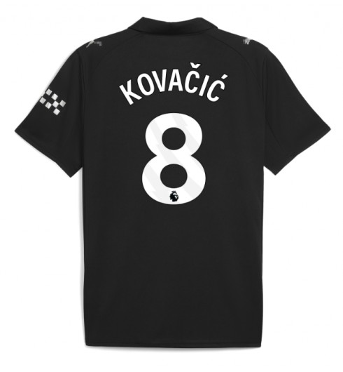 Moške Nogometnih dresov Manchester City Mateo Kovacic #8 Gostujoči 2025-26 Kratki rokavi Moške Nogometnih dresov Manchester City Mateo Kovacic #8 Gostujoči 2025-26 Kratki rokavi
